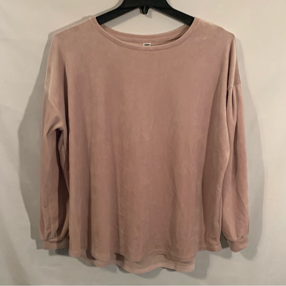 Old Navy Women’s Pink Velour Long Sleeve Top Size XL